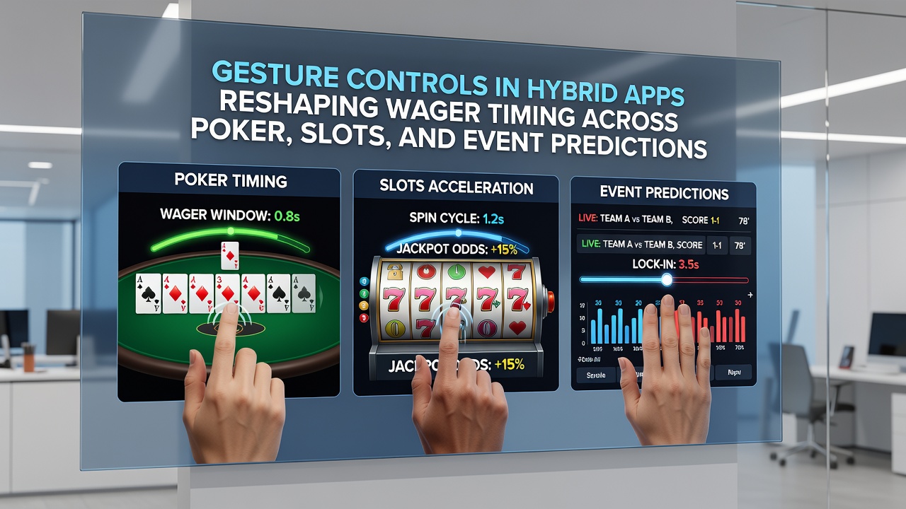 Close-up of a user performing a gesture swipe on a hybrid casino app during a live slot session