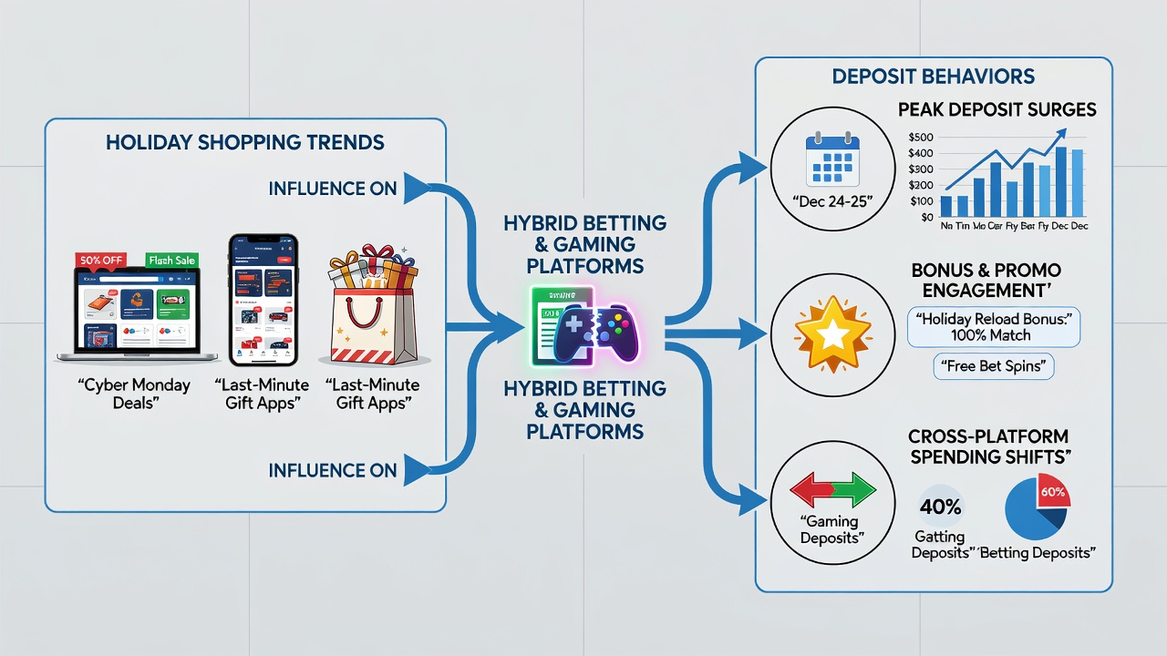Mobile screen displaying deposit options during peak retail season with hybrid platform interface